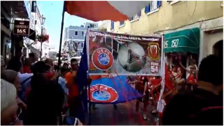 Gibraltarians take to the streets to celebrate UEFA acceptance